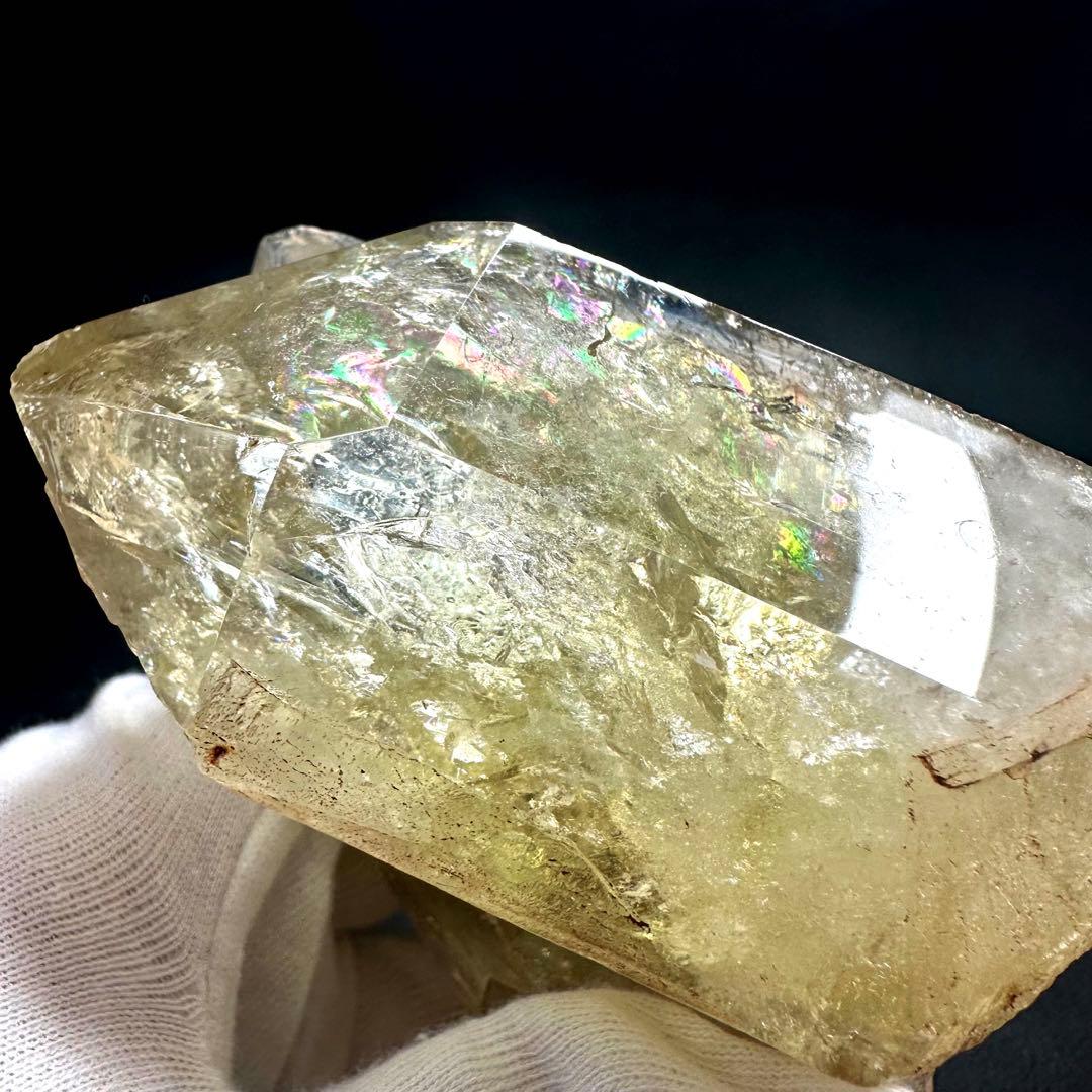 金運·浄化】レインボー☆シトリン☆黄水晶クラスター☆パワーストーン