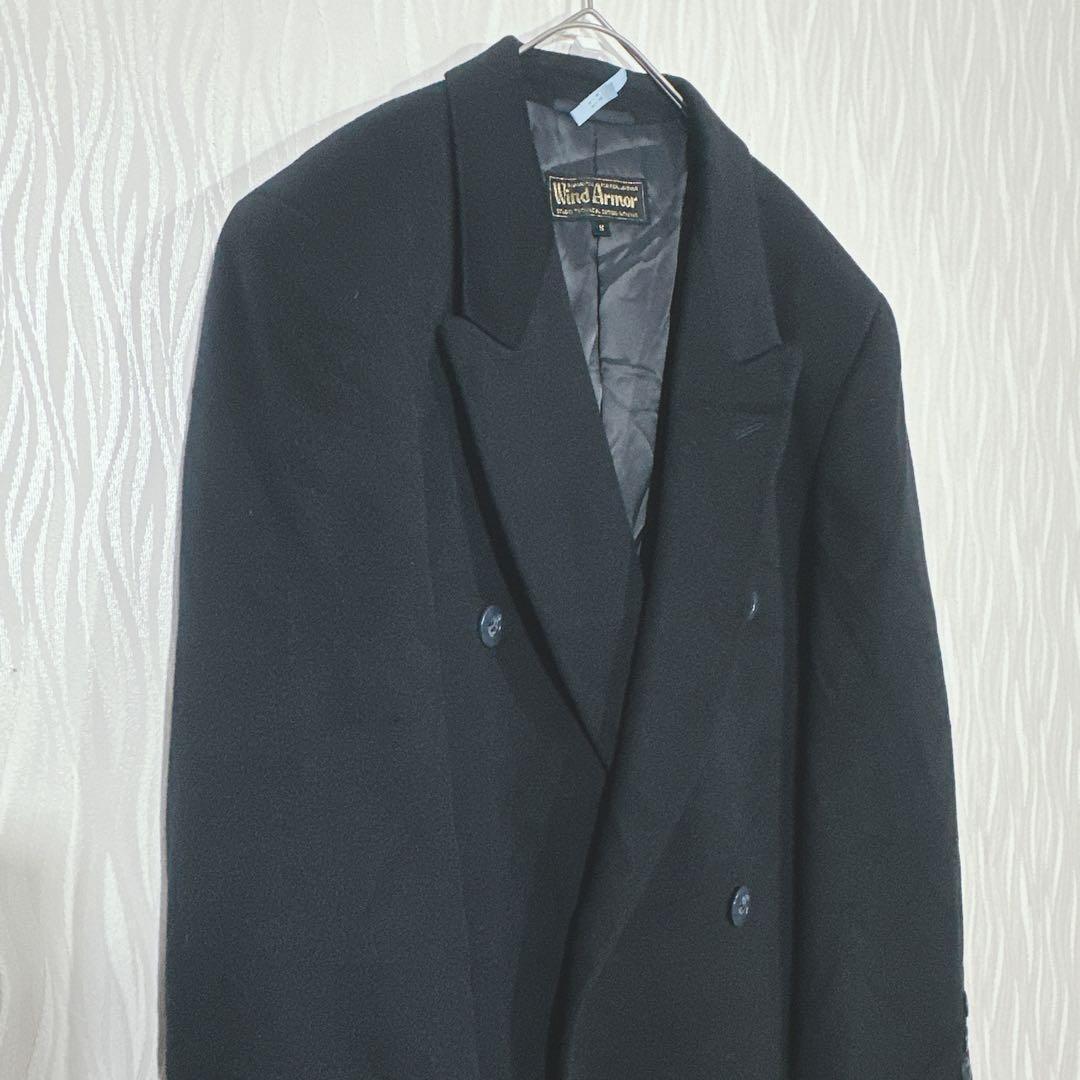 王道の逸品】Wind Armorカシミヤ100% ダブルチェスターコー