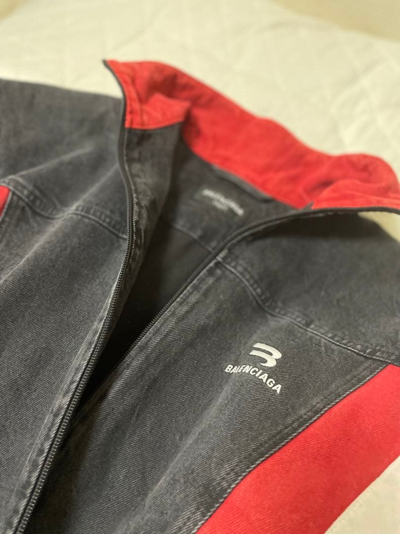 コムドットやまと着用] BALENCIAGA デニム トラックジャケット - メルカリ