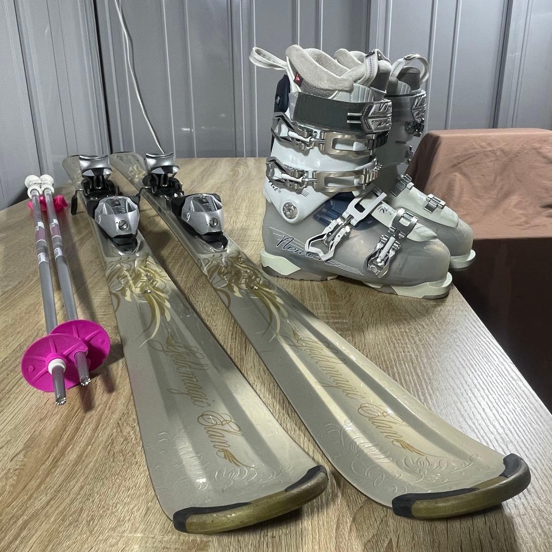 elan146cm NORDICA23/23.5cmストック付きスキーセット‼︎ elan146cm NORDICA23/23.5cmストック付きスキーセット‼︎ elan146cm