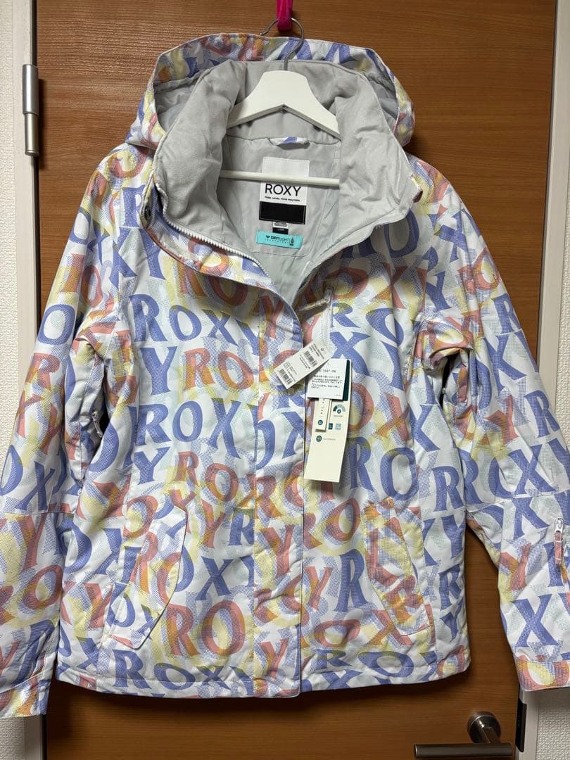 新品未使用 タグ付き ROXY ロキシー フード付き スノーボードウェア 白L