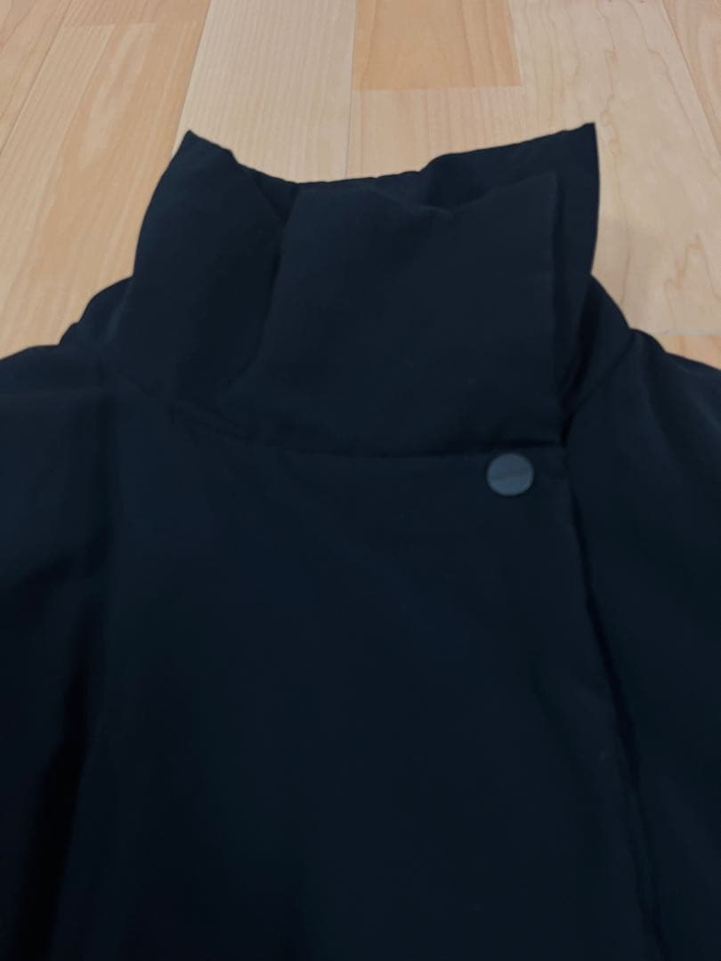 Max Mara Aライン ポンチョ テント コート 黒 銀タグ - ジャケット