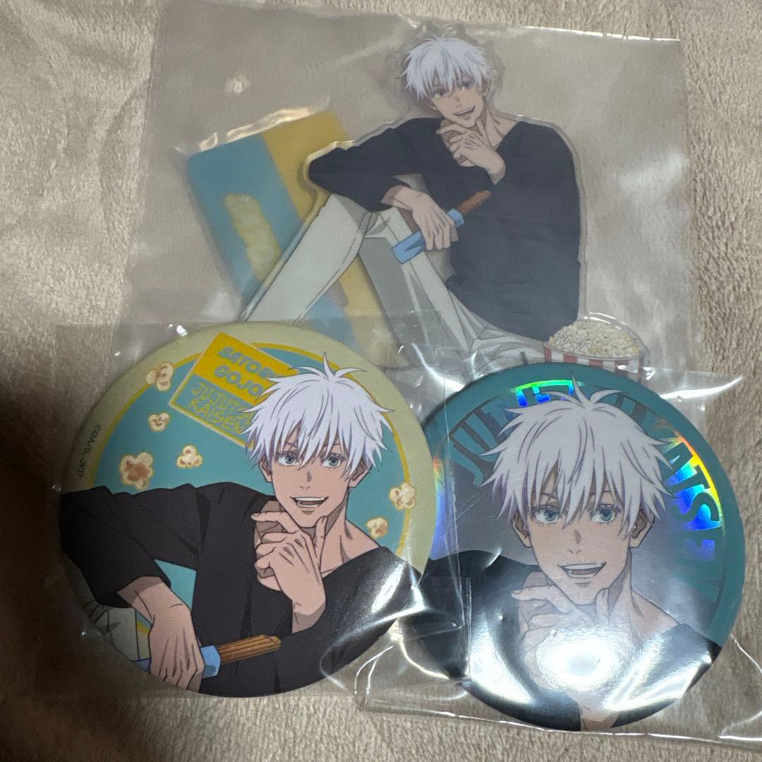 呪術廻戦　セガラッキーくじ　五条悟　アクリルスタンド　缶バッジ セガラッキーくじ 呪術廻戦 GRAFFITI×BATTLE H賞 アクリルスタンド