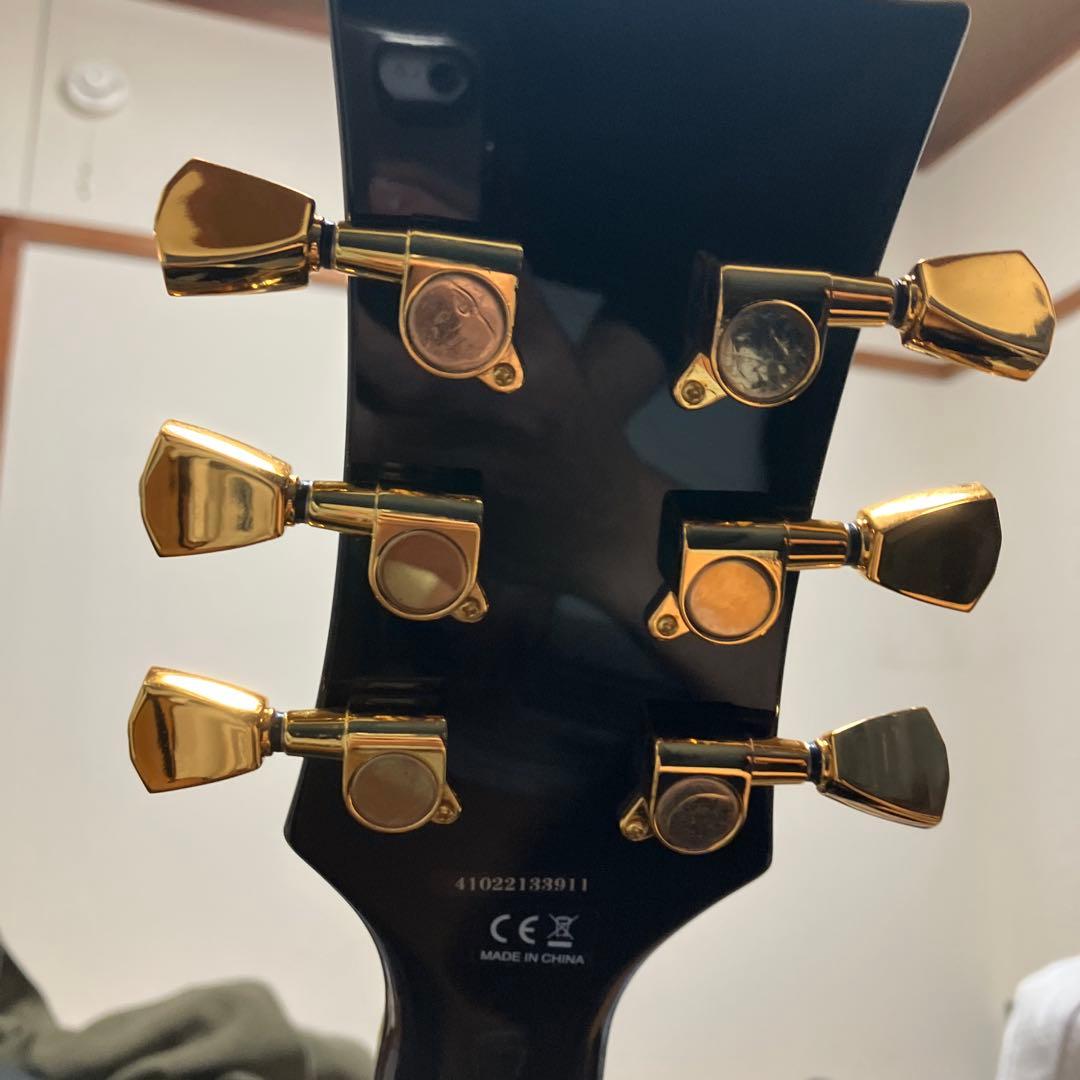 Blitz ブラック エレキギター レスポールタイプ おまけ7点 楽器・機材