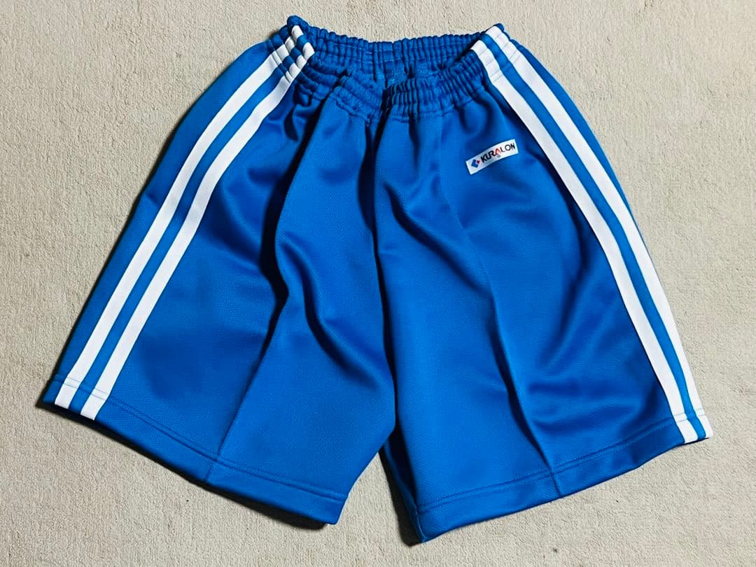 KURALON クラロン 体操着 ジャージ ハーフパンツ 水色 S男女兼用