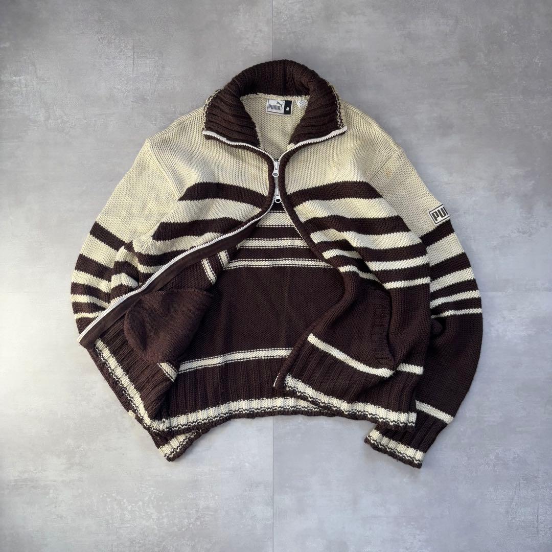 希少　80s - PUMA プーマ　ドライバーズニット　カウチン　茶色　トルコ製 プーマ - PUMA X KIDSUPER Brasil Panels Sneakers | HBX