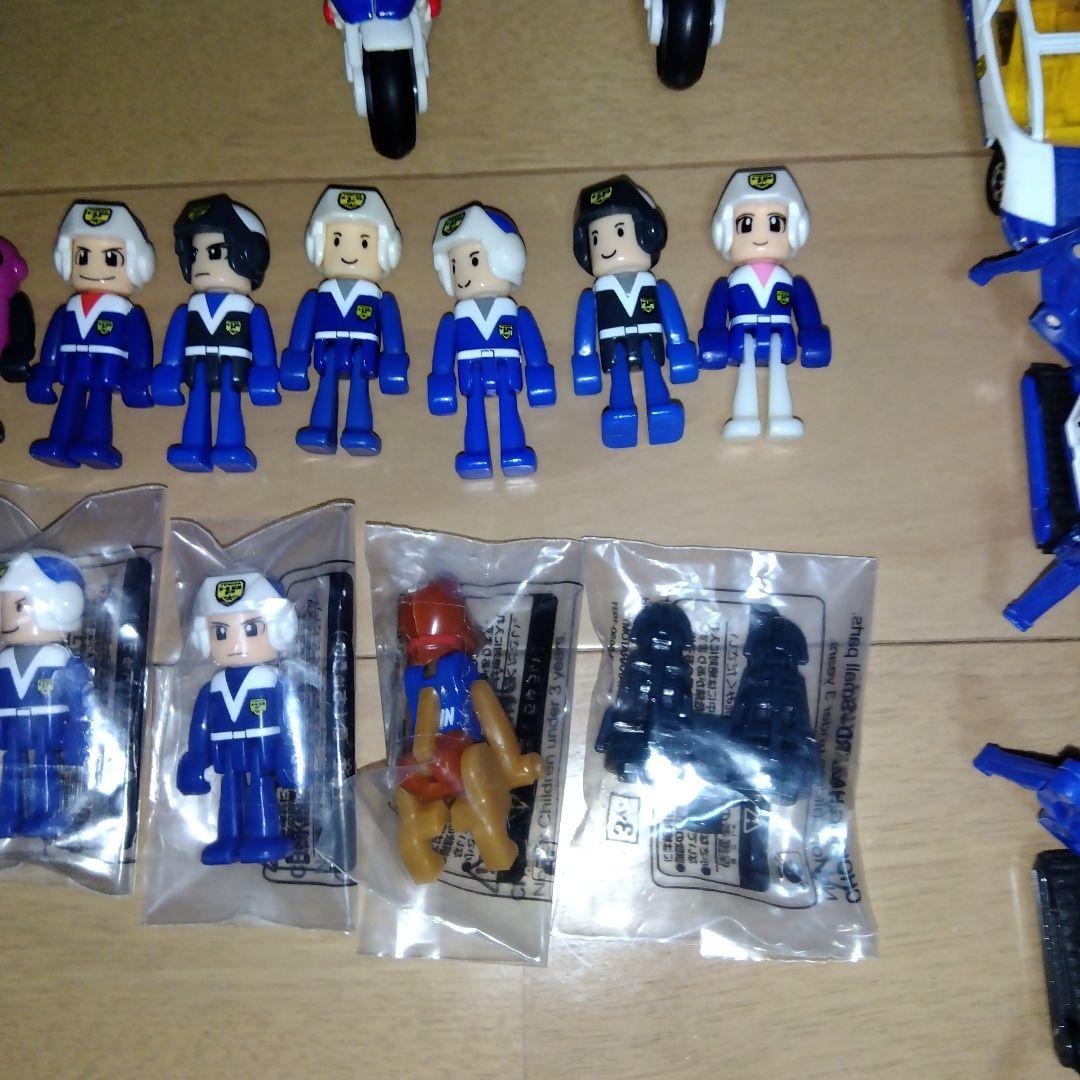 ハイパーブルーポリス 01号＆03号＆ガードナー＆キッズ16体＆ミニカー