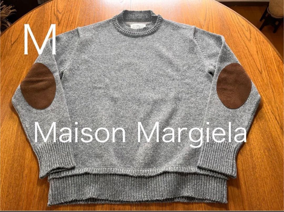 Maison MargielaエルボーパッチニットMプルオーバー 中古・古着通販】Maison Margiela (メゾンマルジェラ) 5G エルボー
