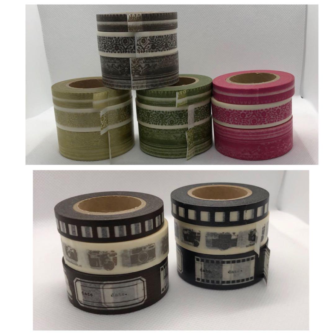 marks 装飾的な模様のマスキングテープ　18点 MARK'S（マークス） マステ MARKS 水性ペンで書けるマスキングテープ