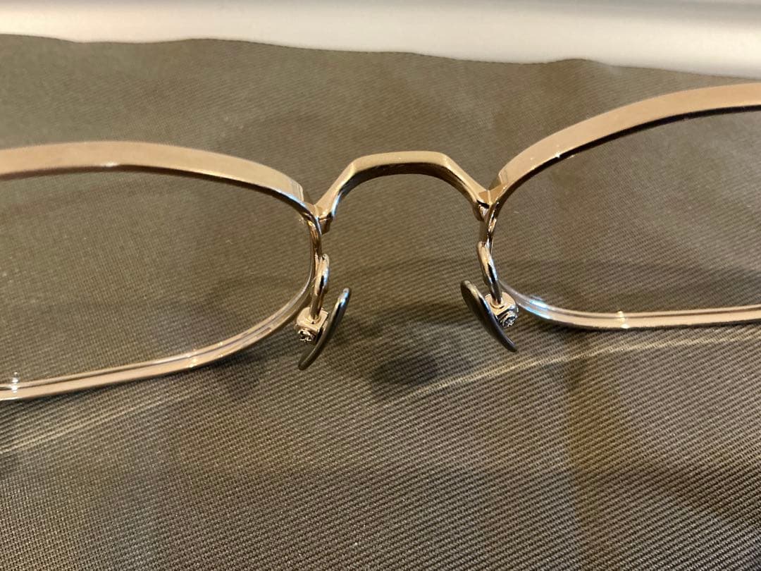 極上美品 金子眼鏡KM-93 メガネ BWG フルチタン