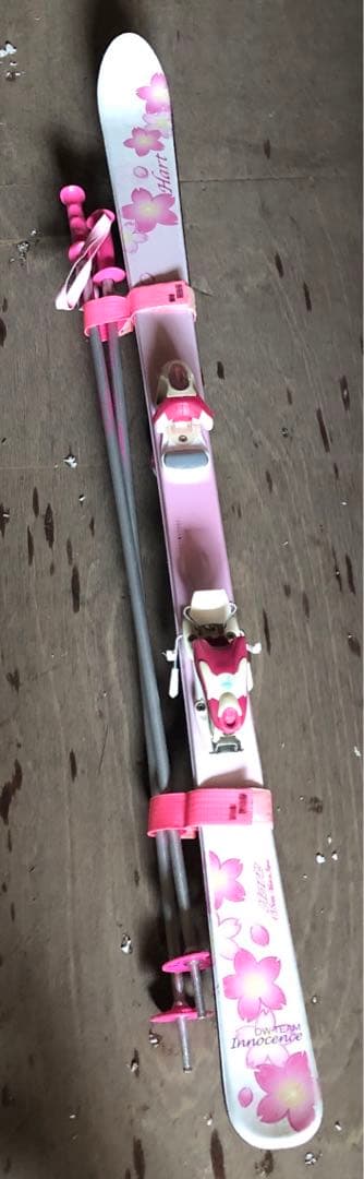 子供用スキーセット　スキー板　ビンディング　ストック　ホルダーベルト　ピンク色 楽天市場】スワロー ジュニア スキービンディング 2点セット MSX GIRLS