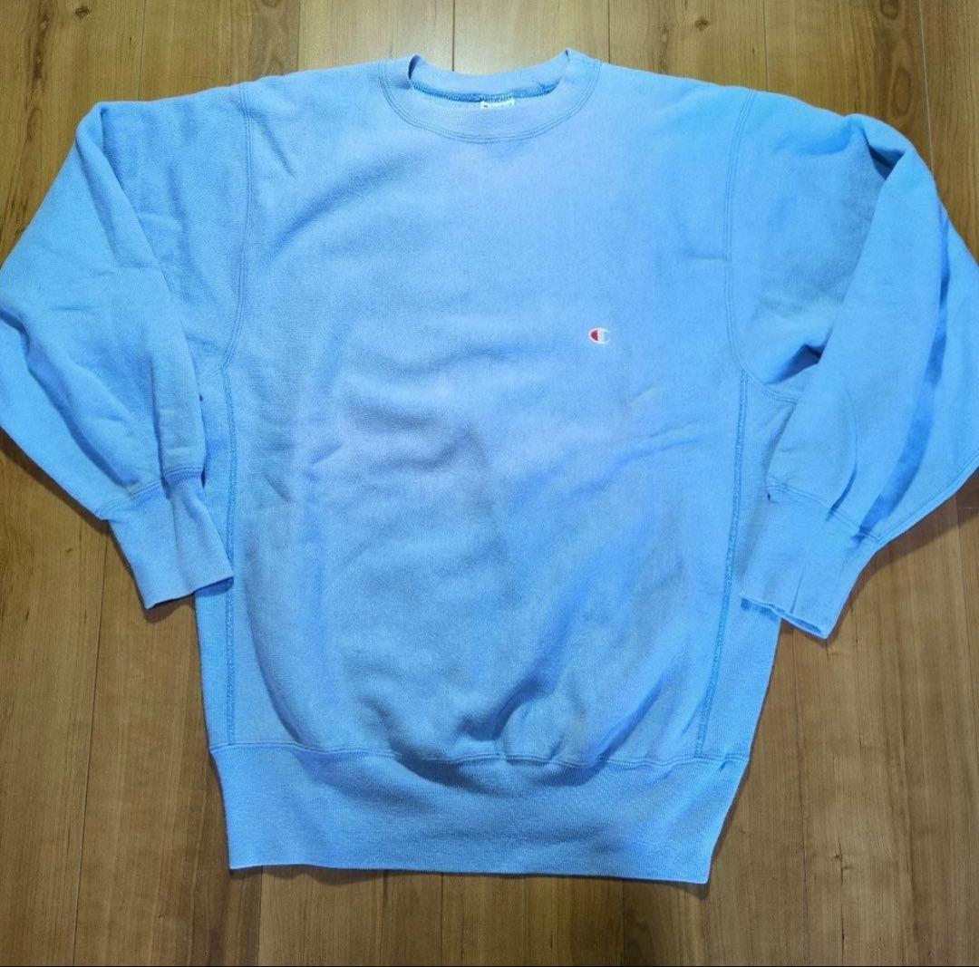ゆ*ん様 Champion Reverse Weave スウェットXL ライトブ Champion（チャンピオン） リバースウィーブ クルーネックスウェット