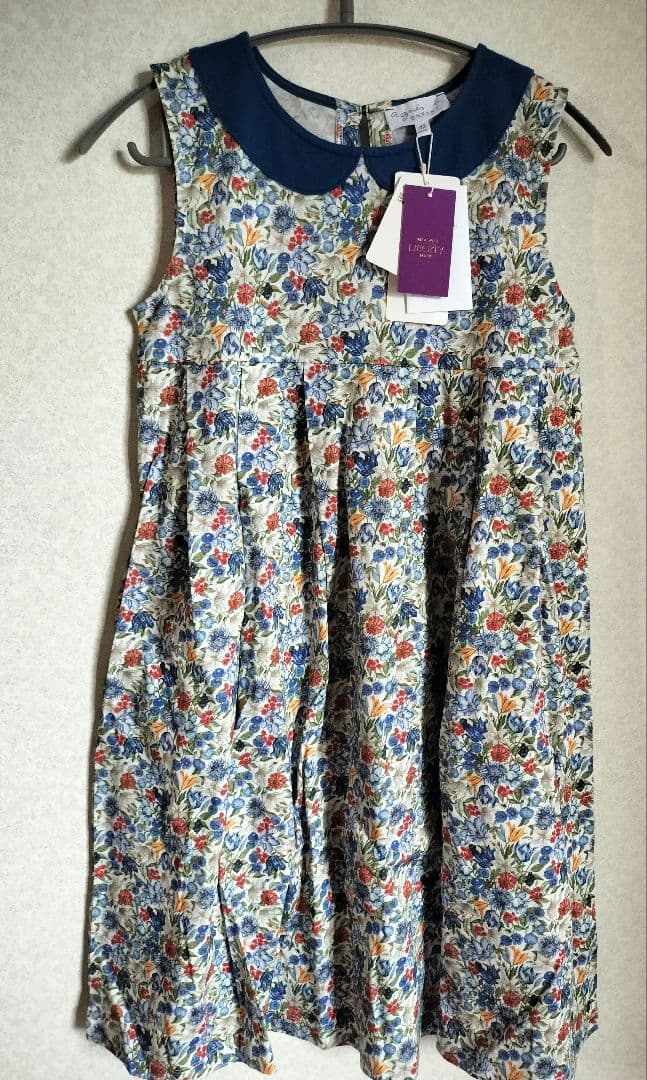 新品タグ付 定価17600円 agnes b. アニエスベー リバティワンピース