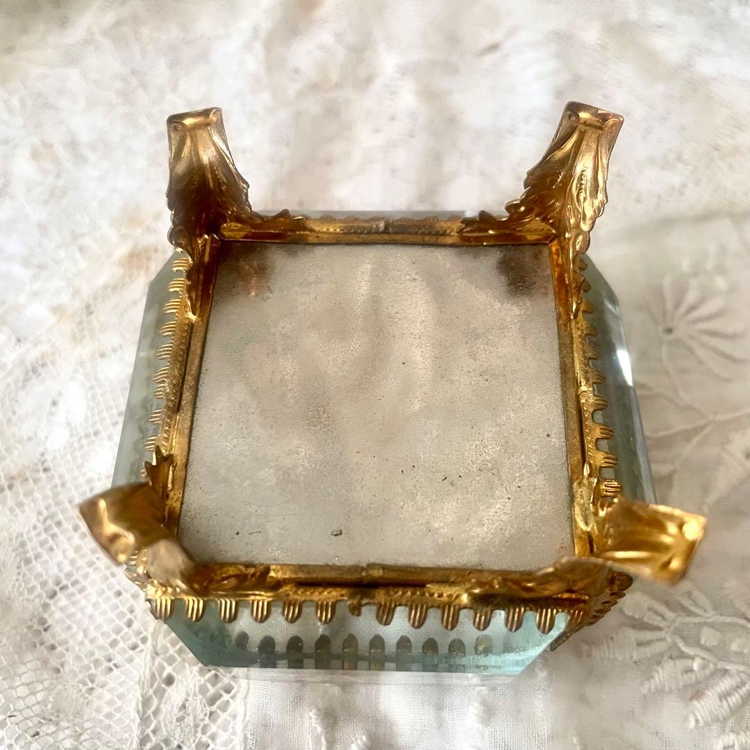 ベベルガラスジュエリーボックスS アクセサリーケース フランス