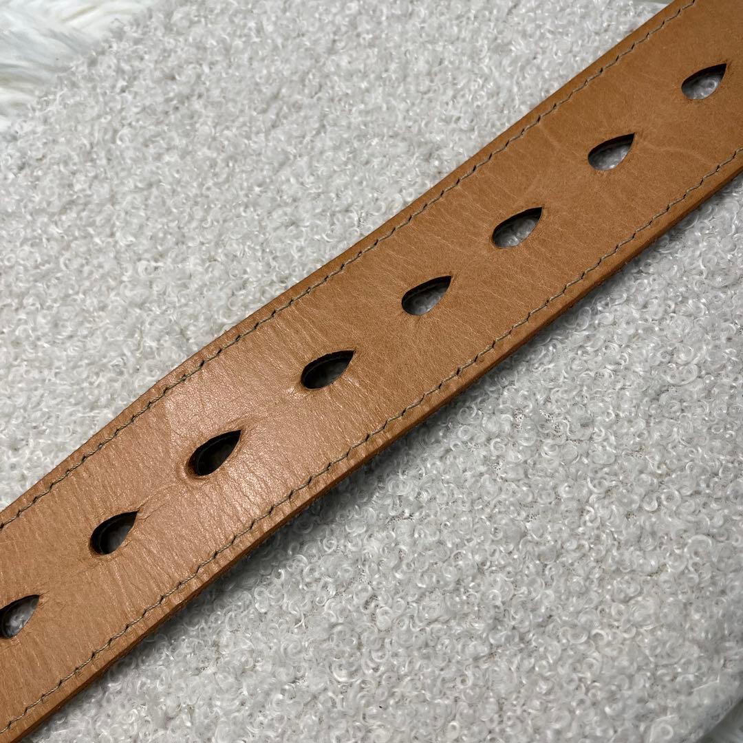 未使用級 Y's ヨウジヤマモト レザーベルト 日本製 アッシュブラウン