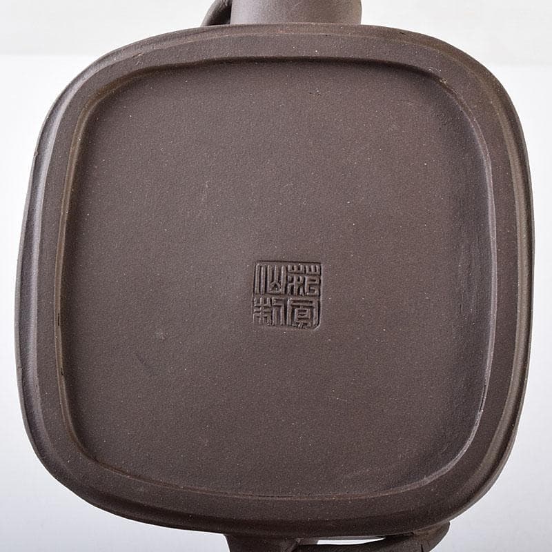 中国 紫砂 朱泥 竹文 急須 茶壷 在銘 N 7119