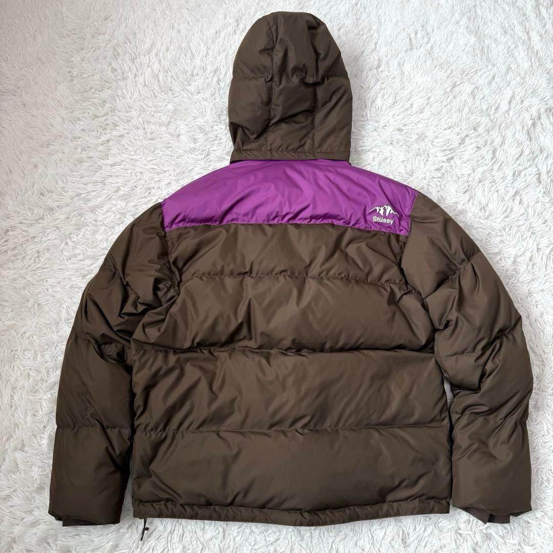 超激レア✨】オールドステューシー バイカラー ダウンジャケット 茶×紫