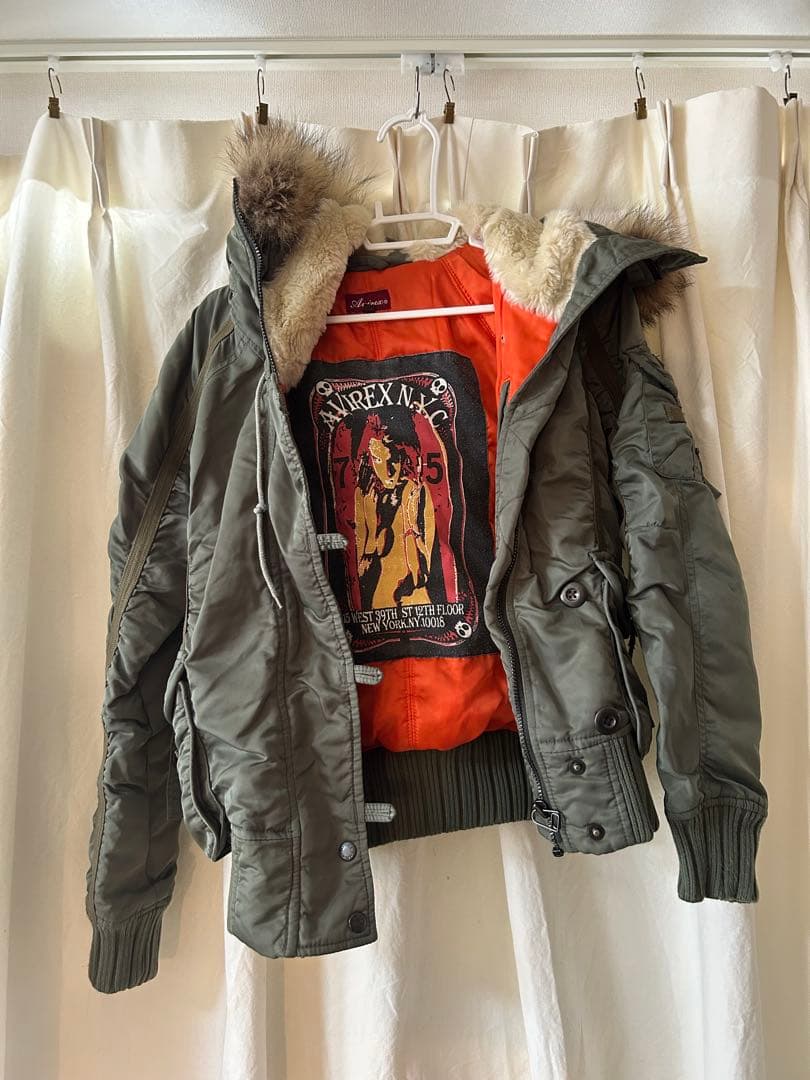 AVIREX MA1 フライトジャケットS AVIREX（アヴィレックス） UTILITY MA-1 THUNDERBIRDS フライト