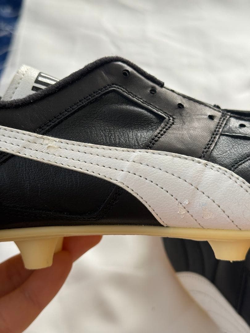 PUMA P353SP ブラックサッカーシューズ 24.5cm