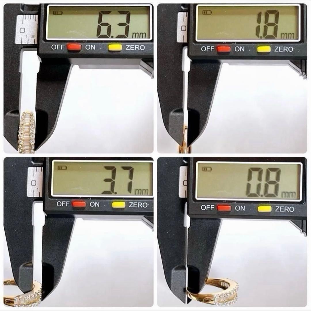 【4234】 K18PG 天然ダイヤモンド 1.00ct 11.5〜12号 鑑別