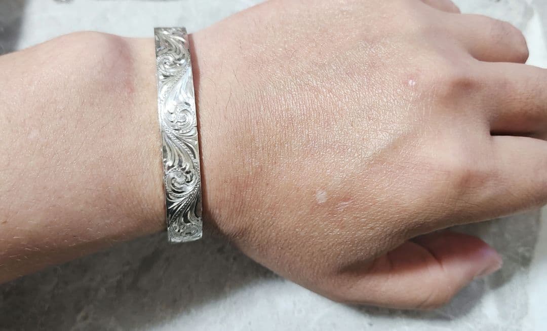 【わくわく！！】D.E.OSCAR　シルバー925バングル