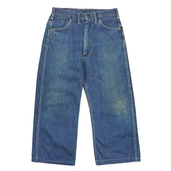 40s 50s Lee ビンテージ 赤タグ UFO 股リベ デニムパンツ キッズ