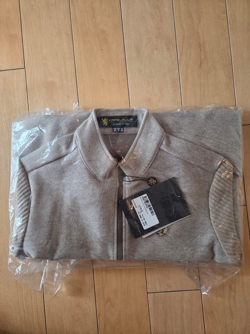 KAPELMUUR　サイクルジャケット　ハイブリットニットジャケット　ベージュ ウールのようなKEPELMUUR】高級感のある軽さと着心地「ハイブリット