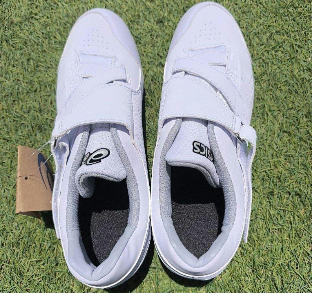 アシックス 野球 白スパイク ネオリバイブ 26.5cm