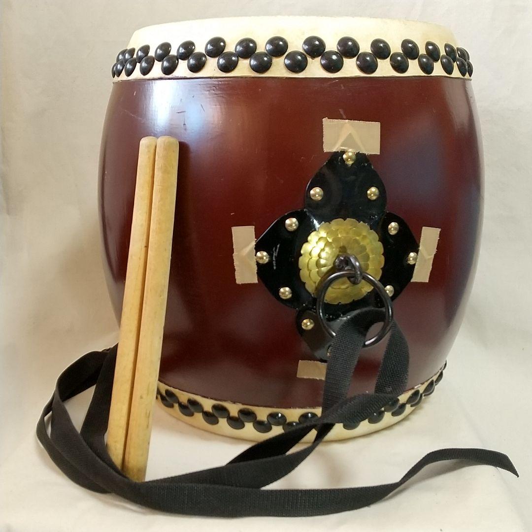 長胴太鼓 和太鼓 バチ付き 一尺 33cm 長胴太鼓 1尺5寸（鼓面:45cm） 集成胴 眞 : 和楽器総合販売 ONIKKO