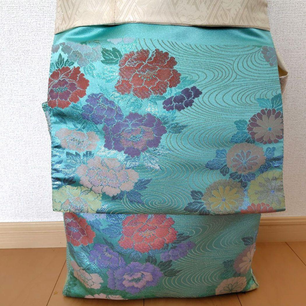 お琴カバー【澄】着物帯 ゆたん油単ハンドメイド 安い 和楽器 袋帯