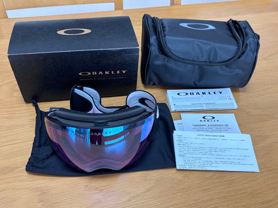 OAKLEY Flight Deck L マットブラック プリズム OAKLEY Flight Deck L Goggle Matte Black / Prizm Snow Persimmon