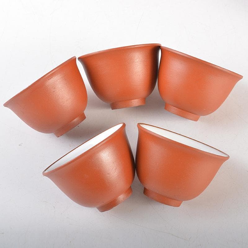 煎茶道具 紫砂 朱泥 内白釉 煎茶碗 二十点まとめて N