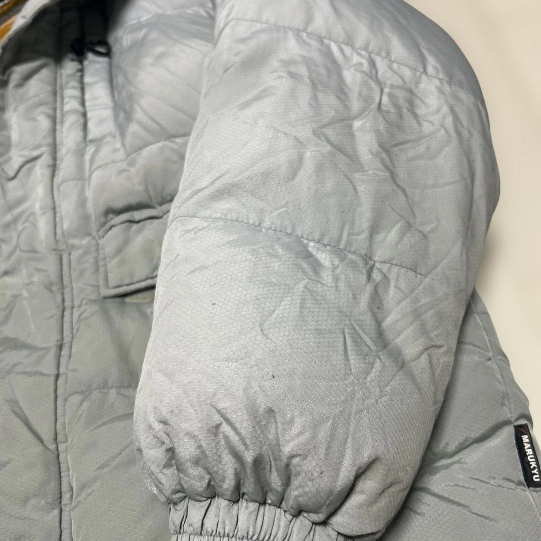 MARUKYU フィッシングスーツ(上下セット) グレー ダウン やけあり