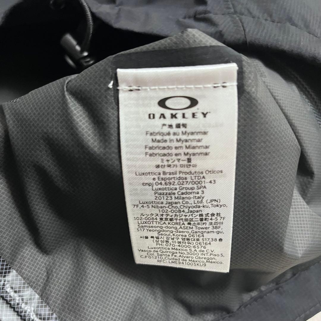 新品タグ付】オークリー 高機能レインジャケット Dermizax 黒 L OAKLEY