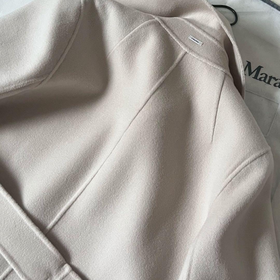 極綺麗❗️現行 クチートアマーノ 艶感◎ベルテッドコート エクリュ