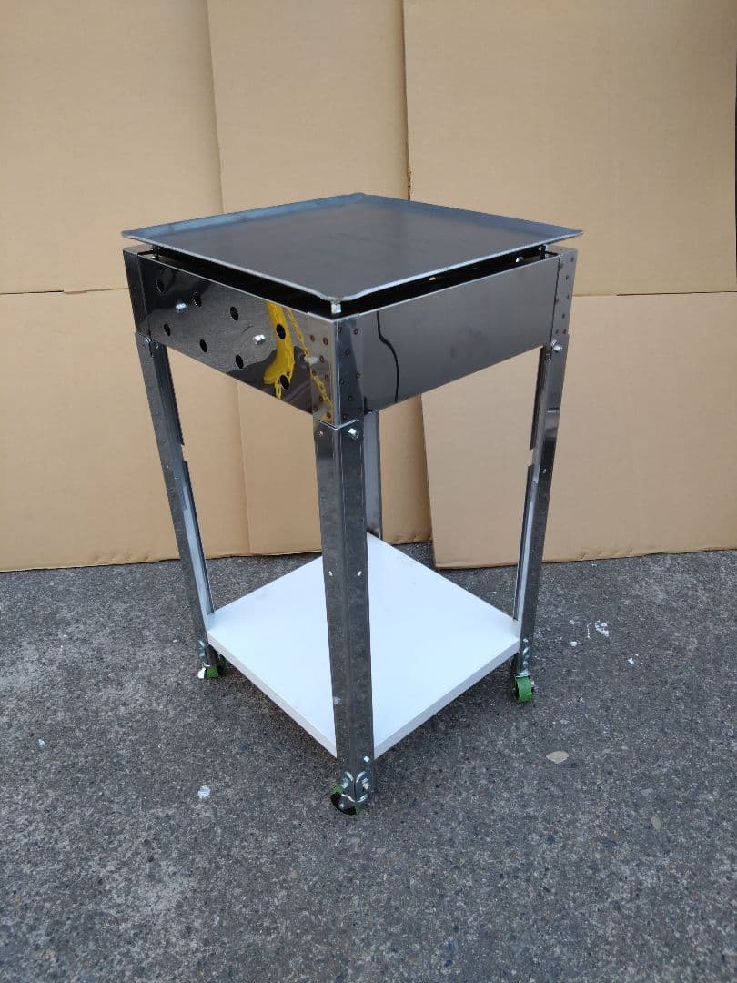 試食デモ販売 専用台付 鉄板焼き ガスグリラー お好み焼きそば祭 模擬店 道