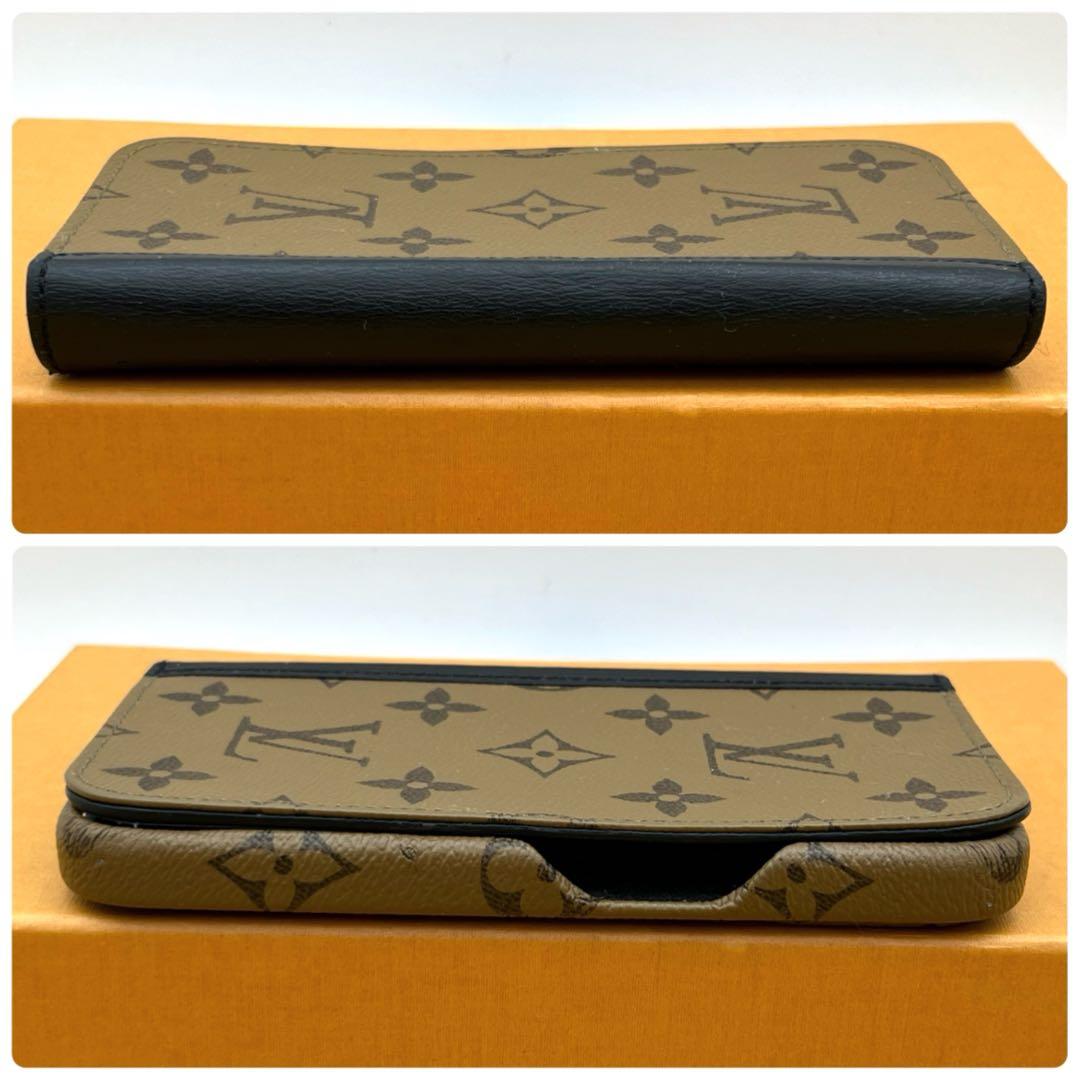 iPhone15 Pro ケース ルイヴィトン モノグラム リバース 手帳型 - メルカリ