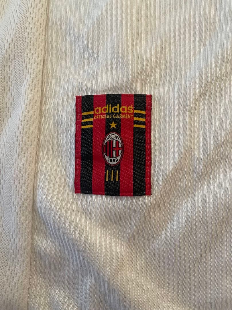 アディダスacミラン98 99アウェイサッカーユニフォームボバン - メルカリ