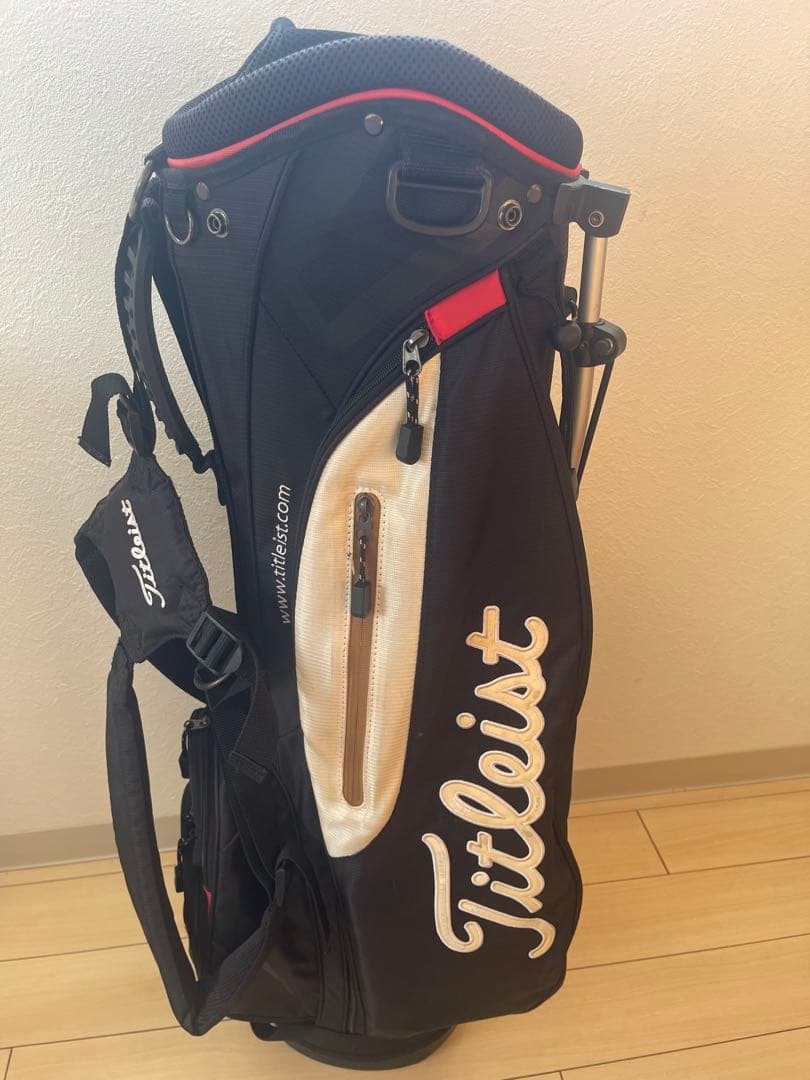 Titleist キャディバッグ ブラック/ホワイト/レッド Titleist（タイトリスト） 2025年モデル メンズ パフォーマンス JE