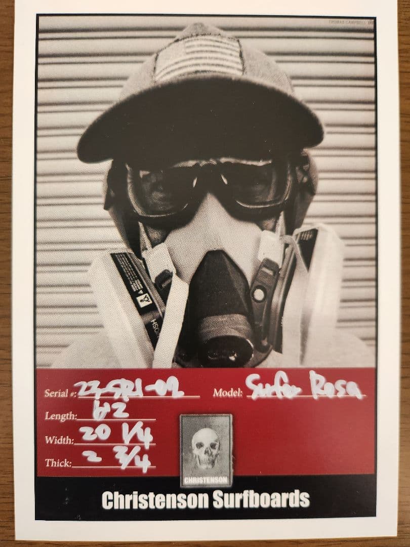 クリステンソン サーファーローサ 6'2