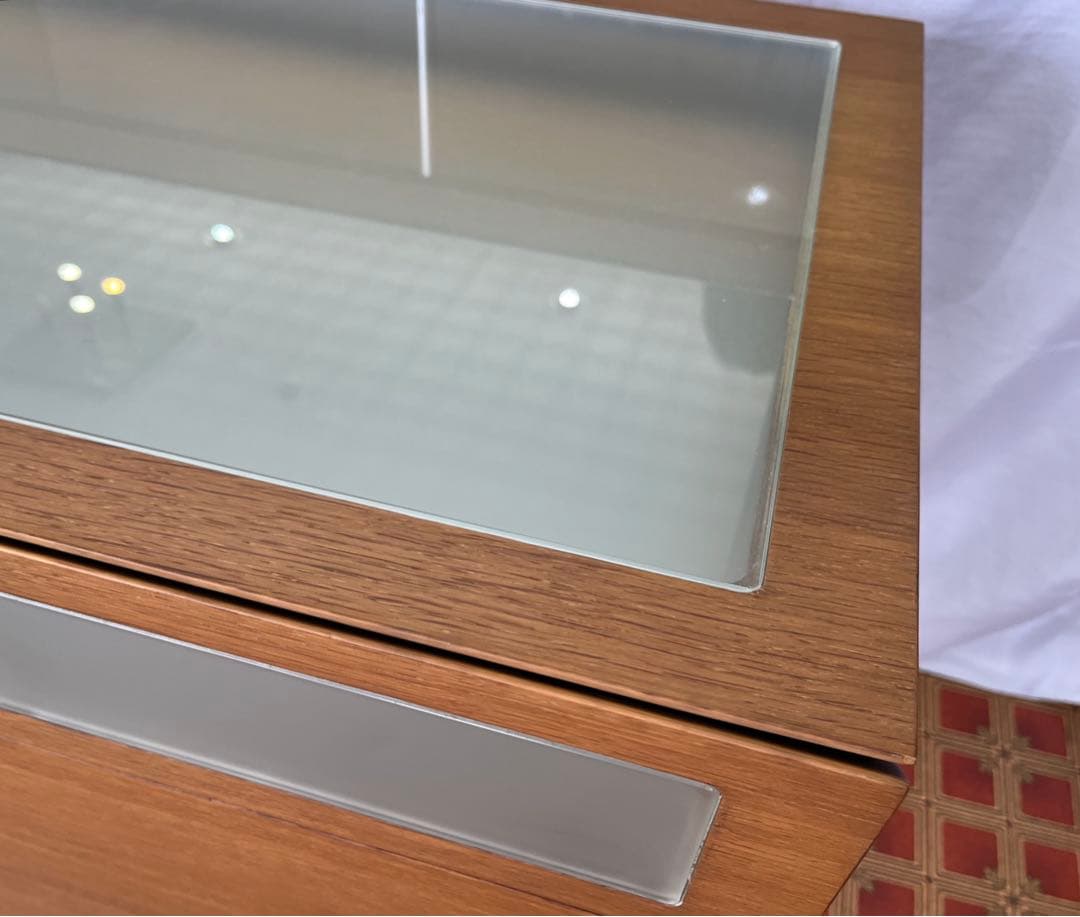 アンティーク】北欧レトロ 鏡台 3段引出し ドレッサー チェスト