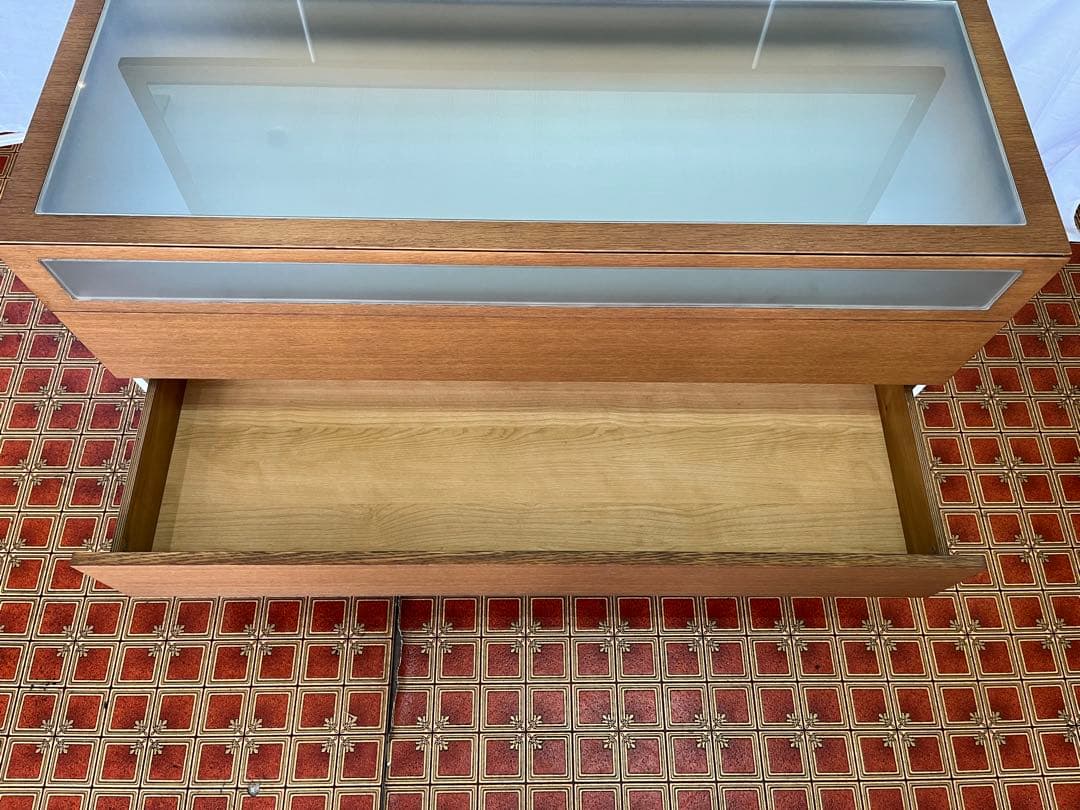 アンティーク】北欧レトロ 鏡台 3段引出し ドレッサー チェスト