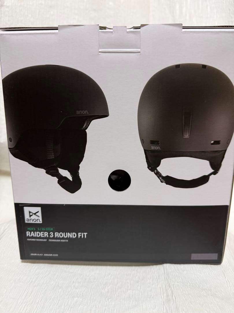 《未使用》ANON ヘルメット レイダー 3 ラウンドフィット Sサイズ