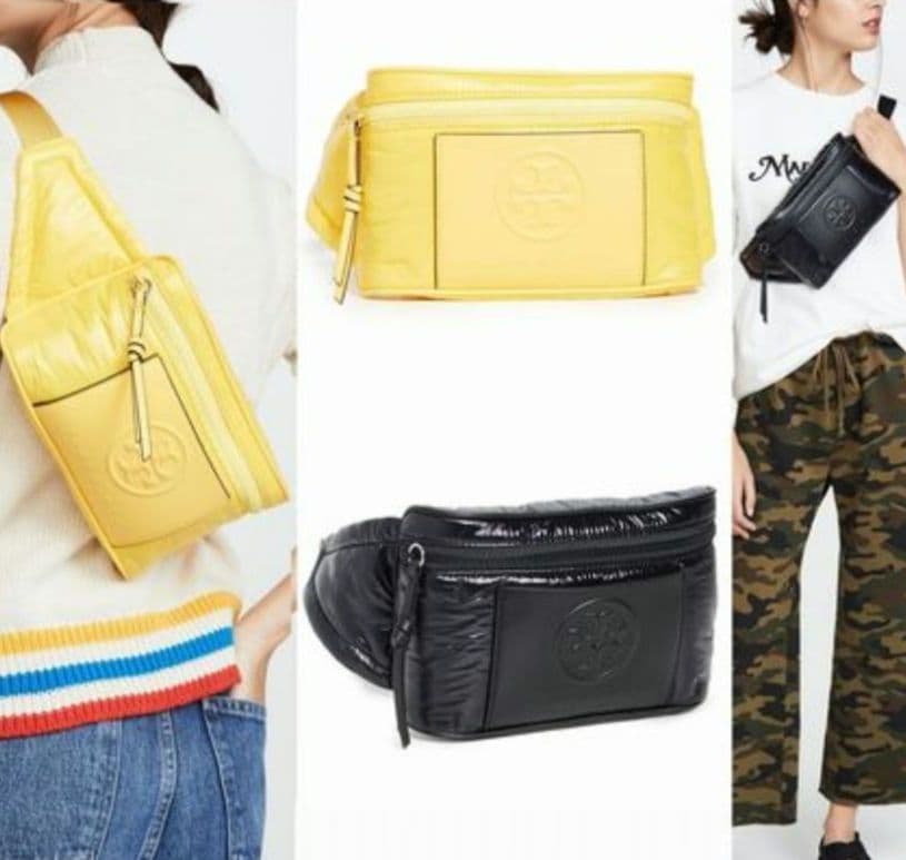 Tory Burch ブラック ボディーバッグ フレミング ソフトスエード クロスボディバッグ: レディース クロス