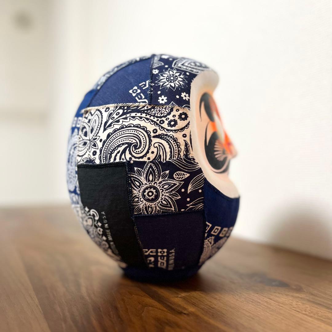 《 開運アート達磨 ペイズリー 》インテリア雑貨 達磨 daruma 縁起物