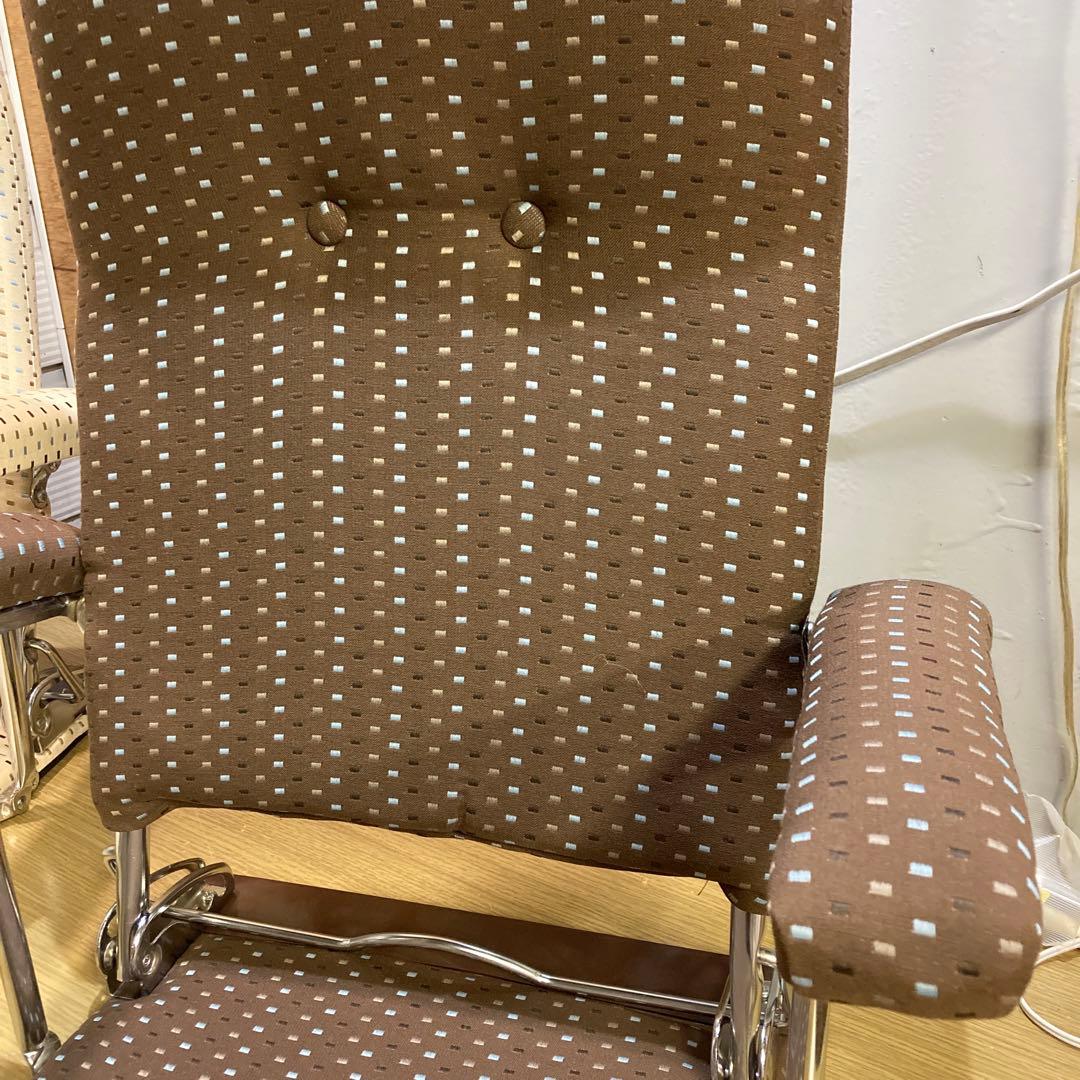 未使用宮武製作所 座椅子2個セット幅約54cm×奥行約51~78cm日本製