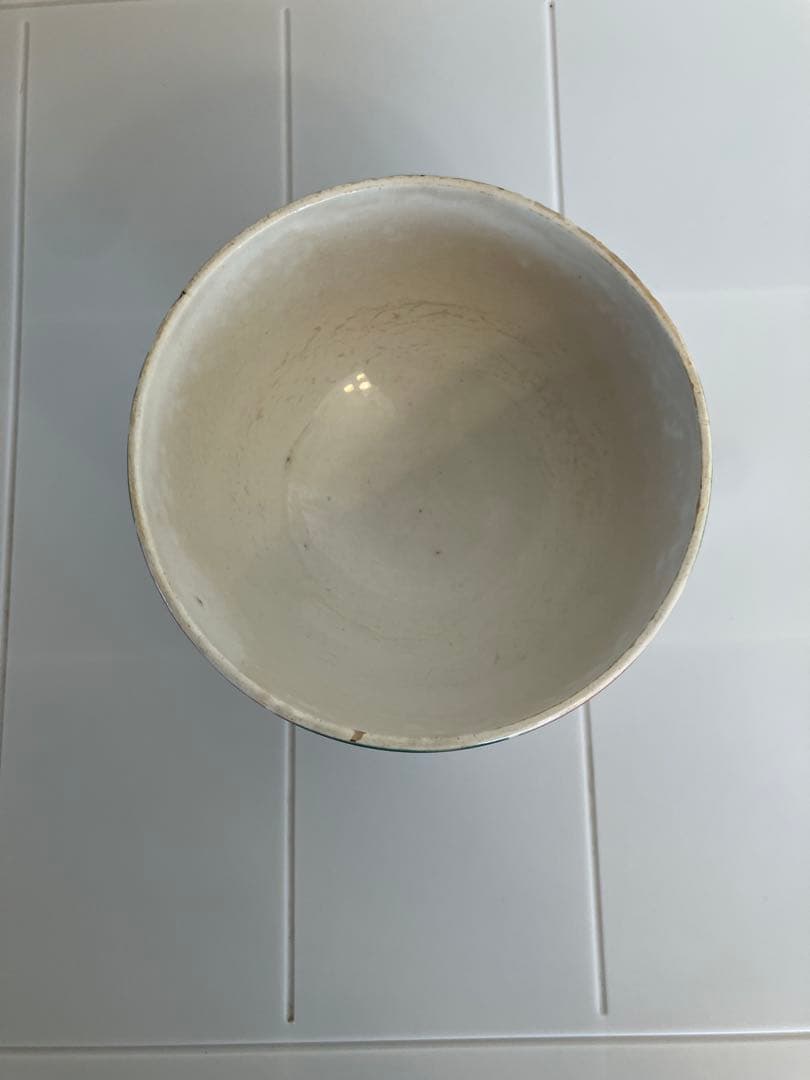 フランス　アンティーク　カフェオレボウル クリスマス紋様　《希少カラー》