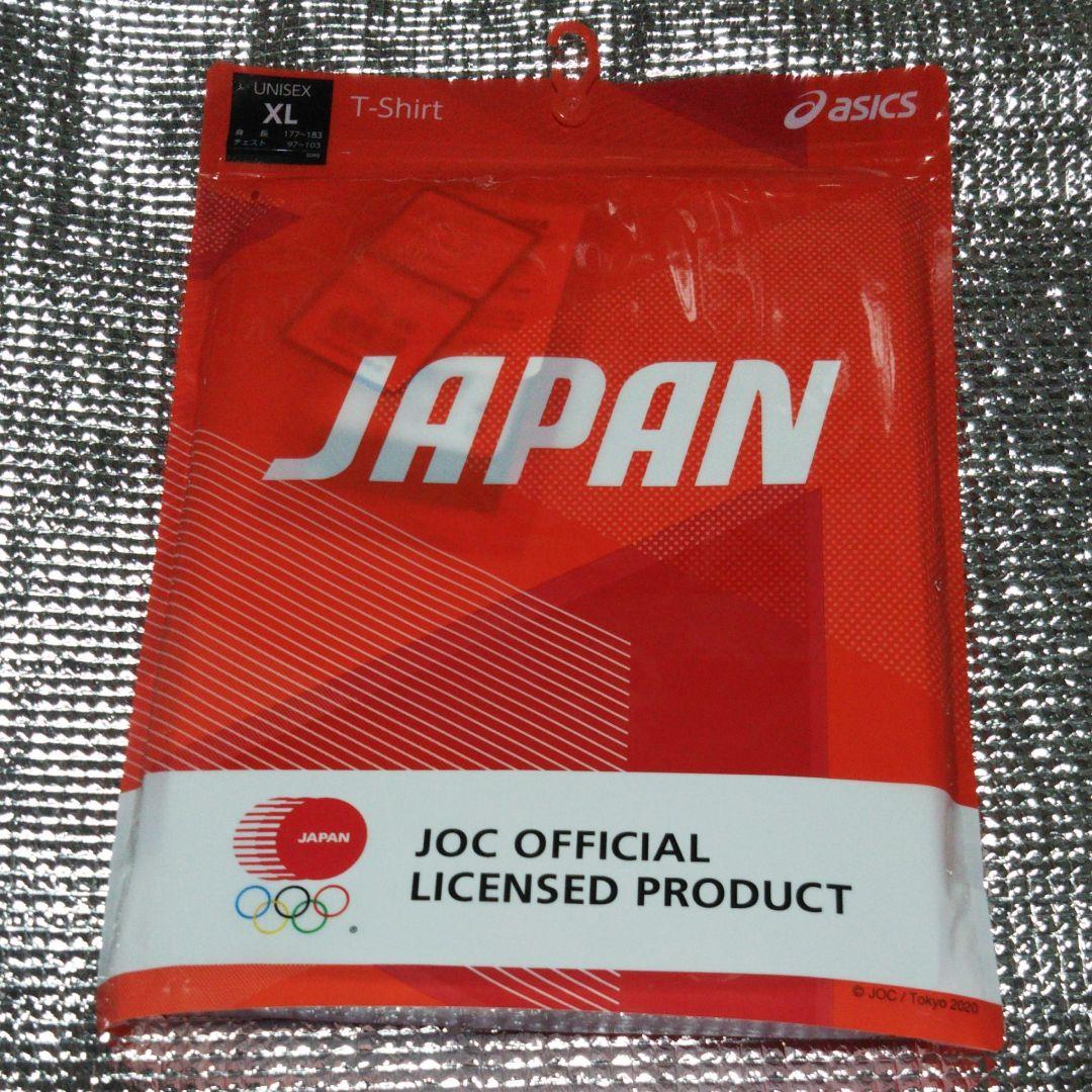 アシックス JOC エンブレム Tシャツ XL サンライズレッド 2033A5… アシックス JOC エンブレム Tシャツ XL サンライズレッド 2033A5