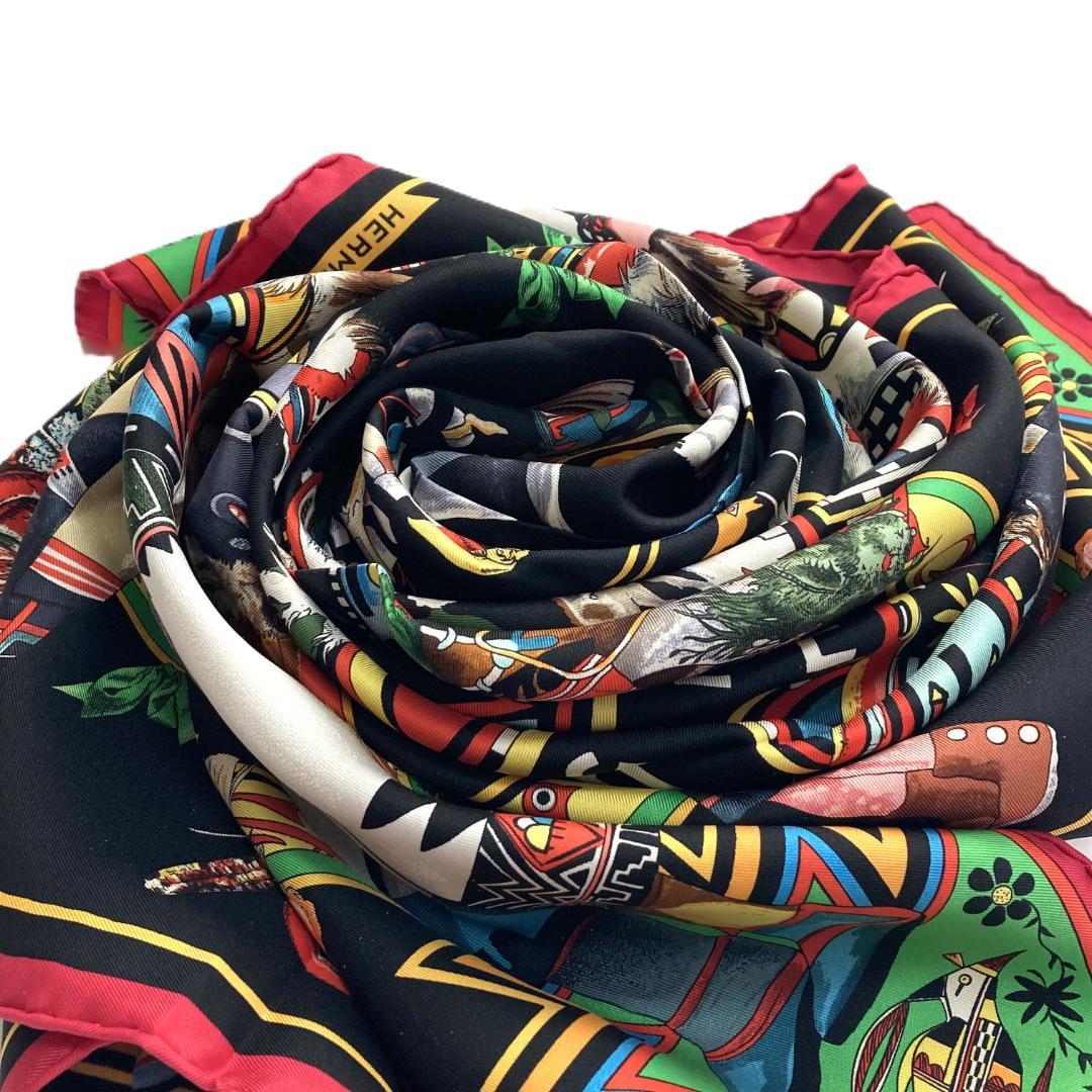 エルメス スカーフ カレ90 Kachinas カチナ 民族 ホピ族 シルク - メルカリ