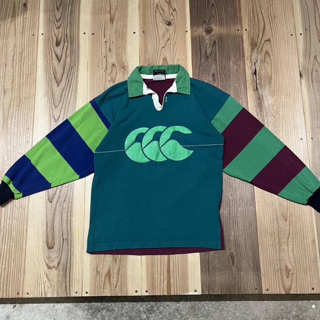 90s Canterbury ニュージーランド製 旧タグ ラガーシャツ - メルカリ